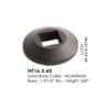 HF16.3.60 level base collar for 1/2 inch square iron balusters