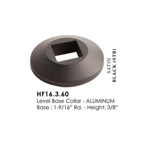 16.3.60 HF16.3.60 level base collar for 1/2 inch square iron balusters
