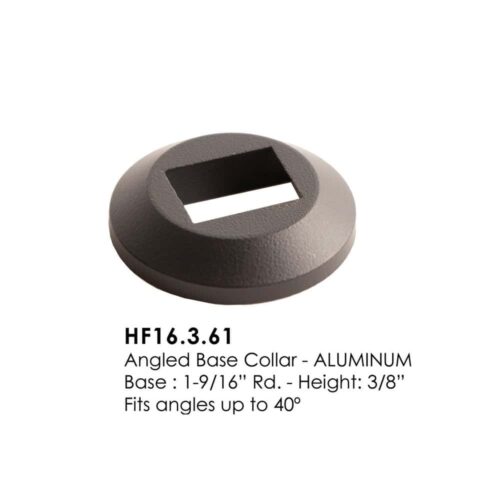 16.3.61 HF16.3.61 angled base collar for 1/2 inch square iron balusters