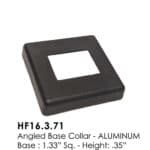 16.3.71 Aluminum Angled Base Collar – Satin Black