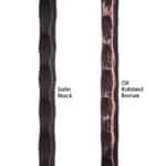 2.9.20 Plain Square Tuscan Square Hammered Iron Baluster - Image 3