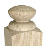 3540 - 3.5" x 48" Wooden Newel Post - Post to Post - Röhe - Image 2