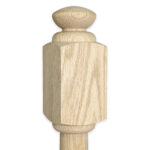 3540 - 3.5" x 48" Wooden Newel Post - Post to Post - Röhe - Image 3