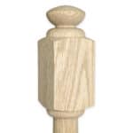 3045 - 3" x 60" Wooden Newel Post - Post to Post - Röhe - Image 3