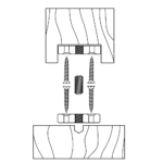 S-3007 Flush Newel Post Anchoring System