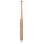 3015 - 3" x 60" Wooden Newel Post - Pin Top - Röhe