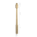 3040 - 3" x 48" Wooden Newel Post - Post to Post - Röhe
