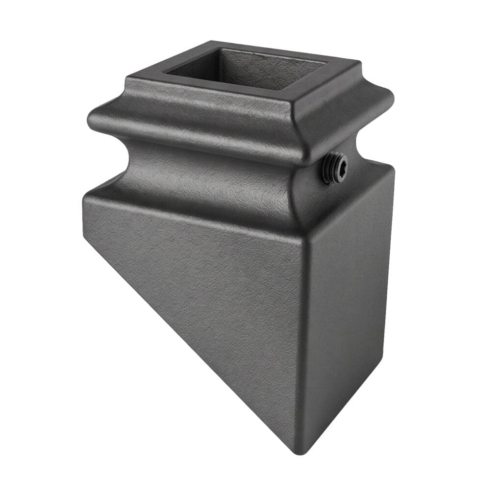 34.3.1 MEGA Small Angled Base Shoe for 3/4" Sq. Iron Balusters