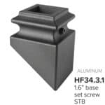 34.3.1 MEGA Small Angled Base Shoe for 3/4" Sq. Iron Balusters