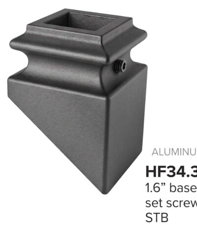34.3.1 MEGA Small Angled Base Shoe for 3/4" Sq. Iron Balusters