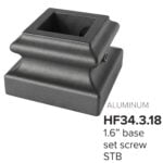 34.3.18 MEGA Small Level Base Shoe for 3/4" Sq. Iron Balusters