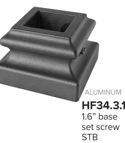 34.3.18 MEGA Small Level Base Shoe for 3/4" Sq. Iron Balusters