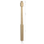 3542 - 3.5" x 60" Wooden Newel Post - Post to Post - Röhe