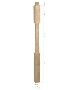 3546 - 3.5" x 60" Wooden Newel Post - Post to Post - Röhe