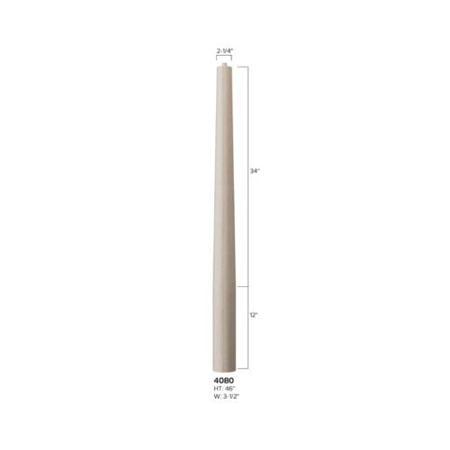 4080 3-1/2 in x 46 in round to round newel Skandi