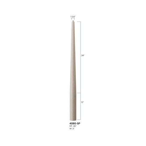 4080-SP 3 in x 46 in round to round stabilizer newel Skandi