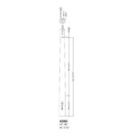 4080 3-1/2" x 46" Round to Round Newel Skandi - Image 2