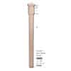 ForestKraft 4400 small modern box newel post, 3-1/4 inches square x 56 inches