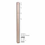 4900 Modern Routed Newel Small - 3-1/4" Sq. x 56" ForestKraft