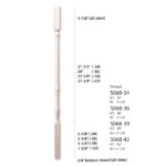 5068 Classic Wood Baluster - 1-1/4" x 34, 36, 39, 42" - Image 2
