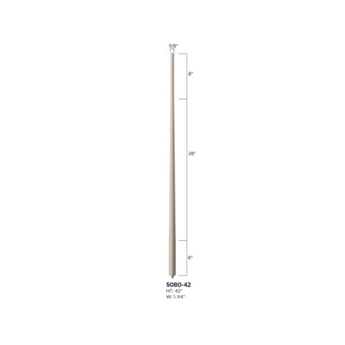 5080-42 1-1/4 in x 42 in round to round baluster Skandi