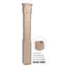 5400 large modern box newel post with base sleeve, poplar
