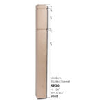 5900 Modern Routed Newel Large - 5-1/2" Sq. x 56" ForestKraft