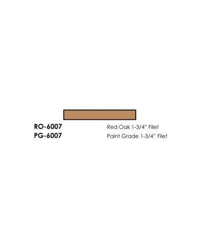 6007 - 1-3/4 Filet Trim Moulding