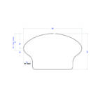 6500 Bending Wooden Handrail - 1-9/16" x 2-5/8" - Image 2