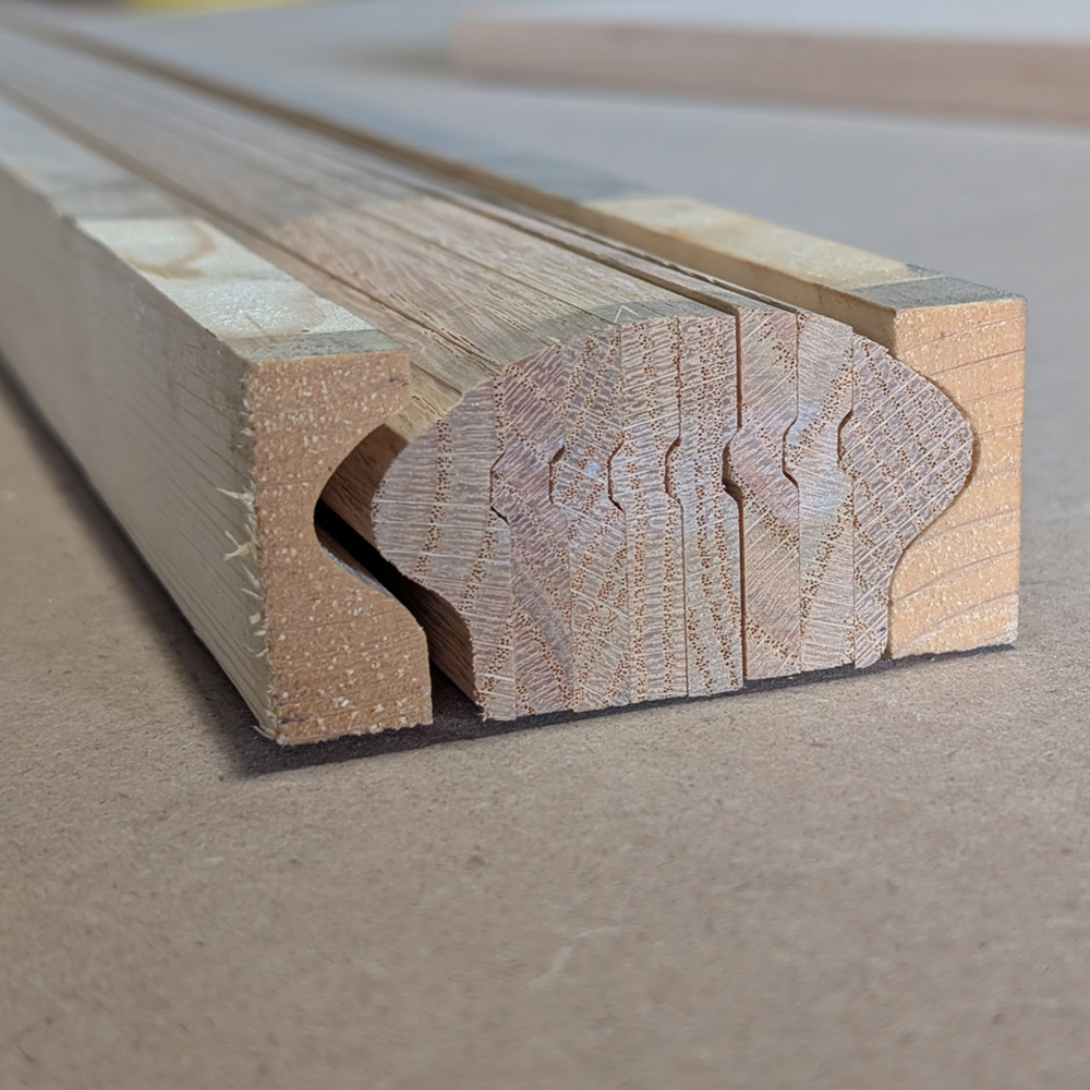 6500 Bending Wooden Handrail - 1-9/16" x 2-5/8"