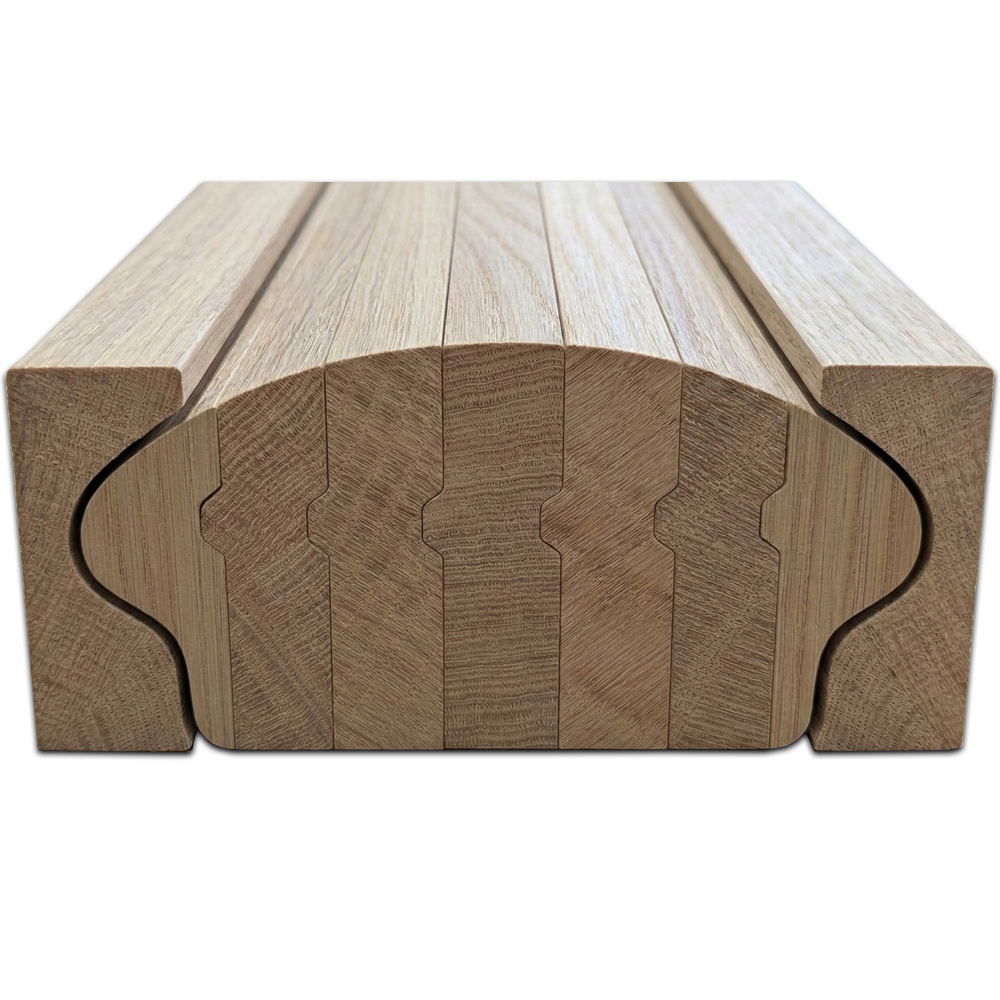 6500 Bending Wooden Handrail - 1-9/16" x 2-5/8"