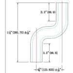 7022-L Left S-Turn Wooden Handrail Fitting - 6010 Series - Image 2