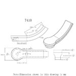 7410 Start Easing with Cap Handrail Fitting - 6084 Series - Image 2