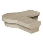 7421 Level Quarter Turn with Cap Handrail Fitting - 6084 Series
