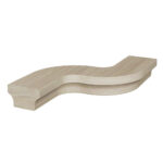 7422-L Left S-Turn Wooden Handrail Fitting - 6084 Series
