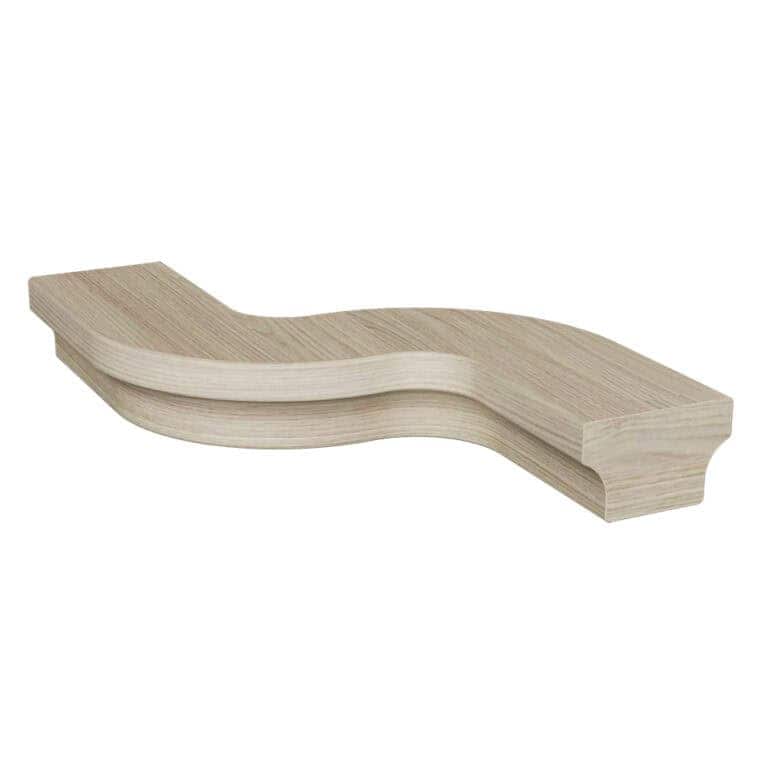 7422-R right s-turn wooden handrail fitting, 6084 series