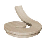 7430 Left Hand Volute Handrail Fitting - 6084 Series