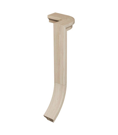 7471 - 2 Rise Left Hand Gooseneck Wood Handrail Fitting