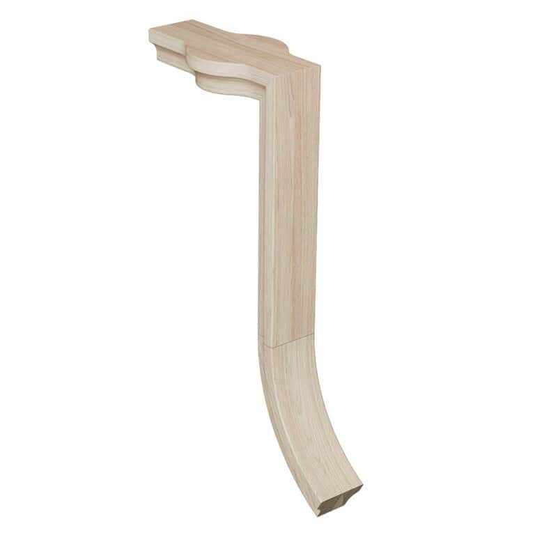 7488-2 2-rise straight gooseneck with cap handrail fitting, 6084 series