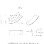 7512 Up Easing Handrail Fitting - 6500 Series - Image 2