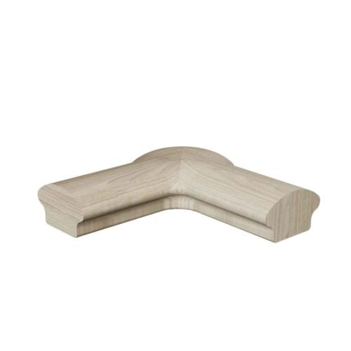 7521 level quarter turn with cap wood handrail fitting, 6500 series