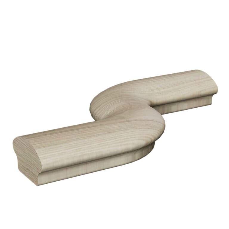 7522-R.jpg 7522-R right S-turn wood handrail fitting, 6500 series