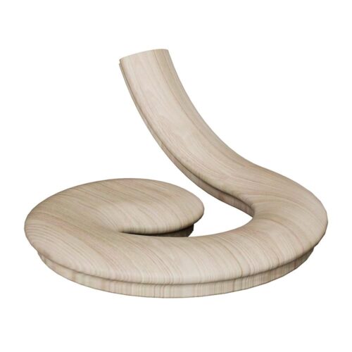 7530 left hand volute wood handrail fitting, 6500 series