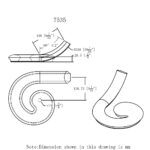 7535 Right Hand Volute Handrail Fitting - 6500 Series - Image 2