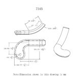 7545 Right Hand Turnout Handrail Fitting - 6500 Series - Image 2