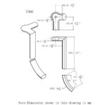 7586 - 2 Rise Right Gooseneck with Cap Handrail Fitting - 6500 Series - Image 2