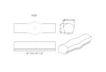 7620 Tandem Cap Wood Handrail Fitting