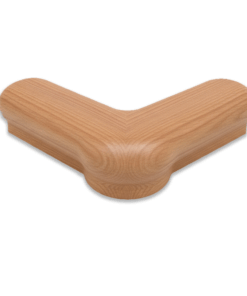 7621 Level Quarter Turn with Cap Wood Handrail Fitting