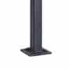 AXIA floor mounted square post, satin black