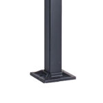 Satin Black - Floor Mounted Square Post – 40 x 40 x 2 mm